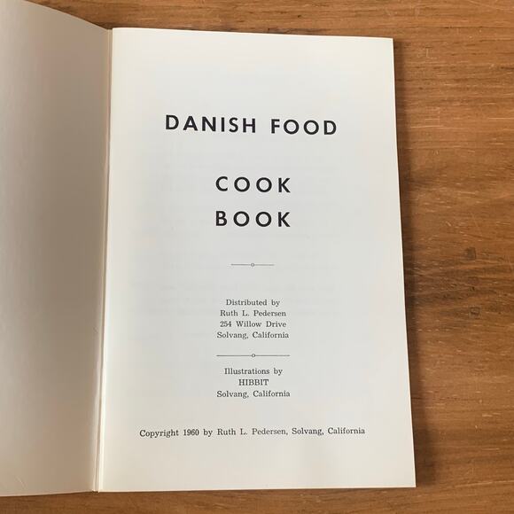 Danish Food Cookbook Vintage 1960 MCM - Picture 3 of 10